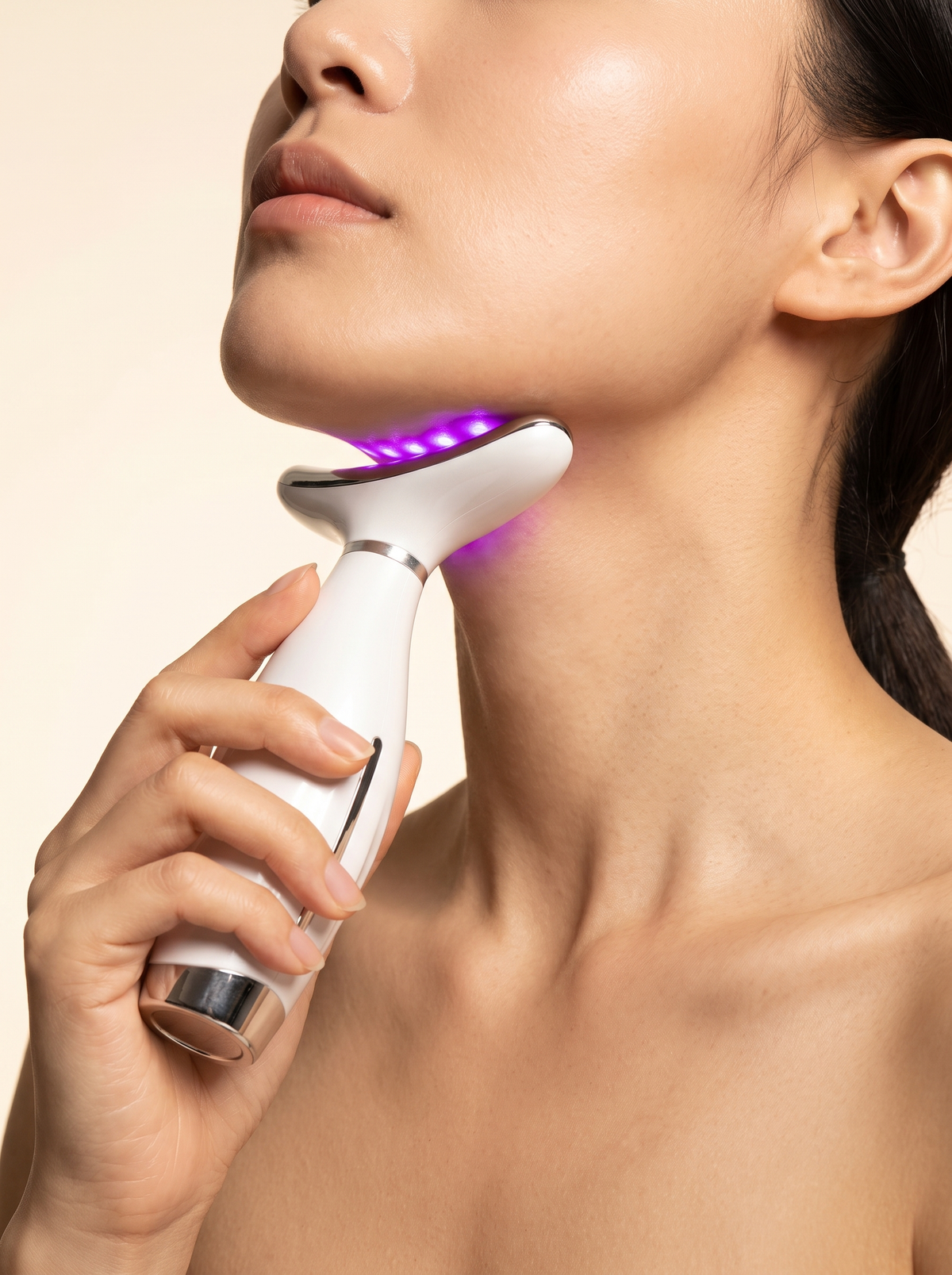 Velora Neck Sculptor — LED Light Therapy Neck & Décolletage Lifting Wand