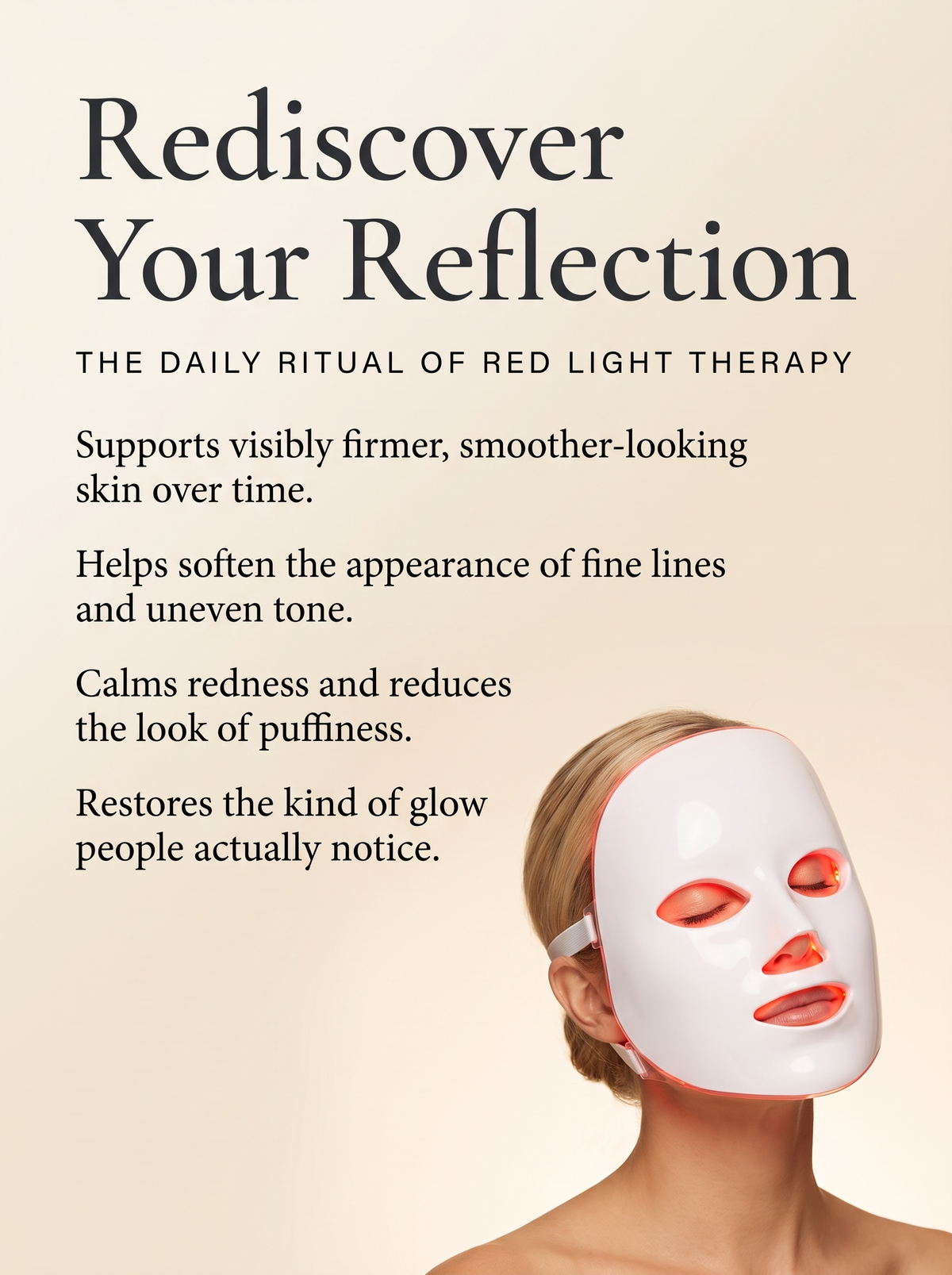 Velora Radiance Mask — 7-Color Wireless LED Face Mask