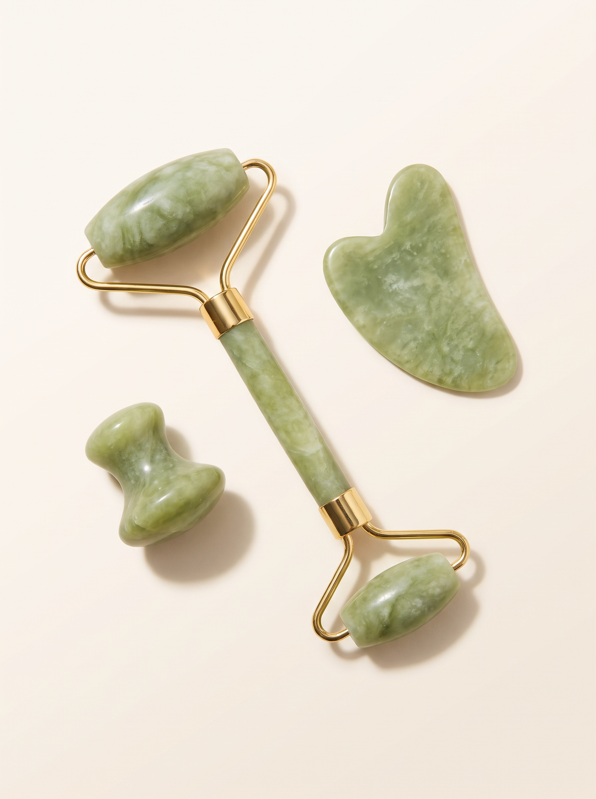 Velora Jade Ritual Set — Facial Sculpting Tool Collection